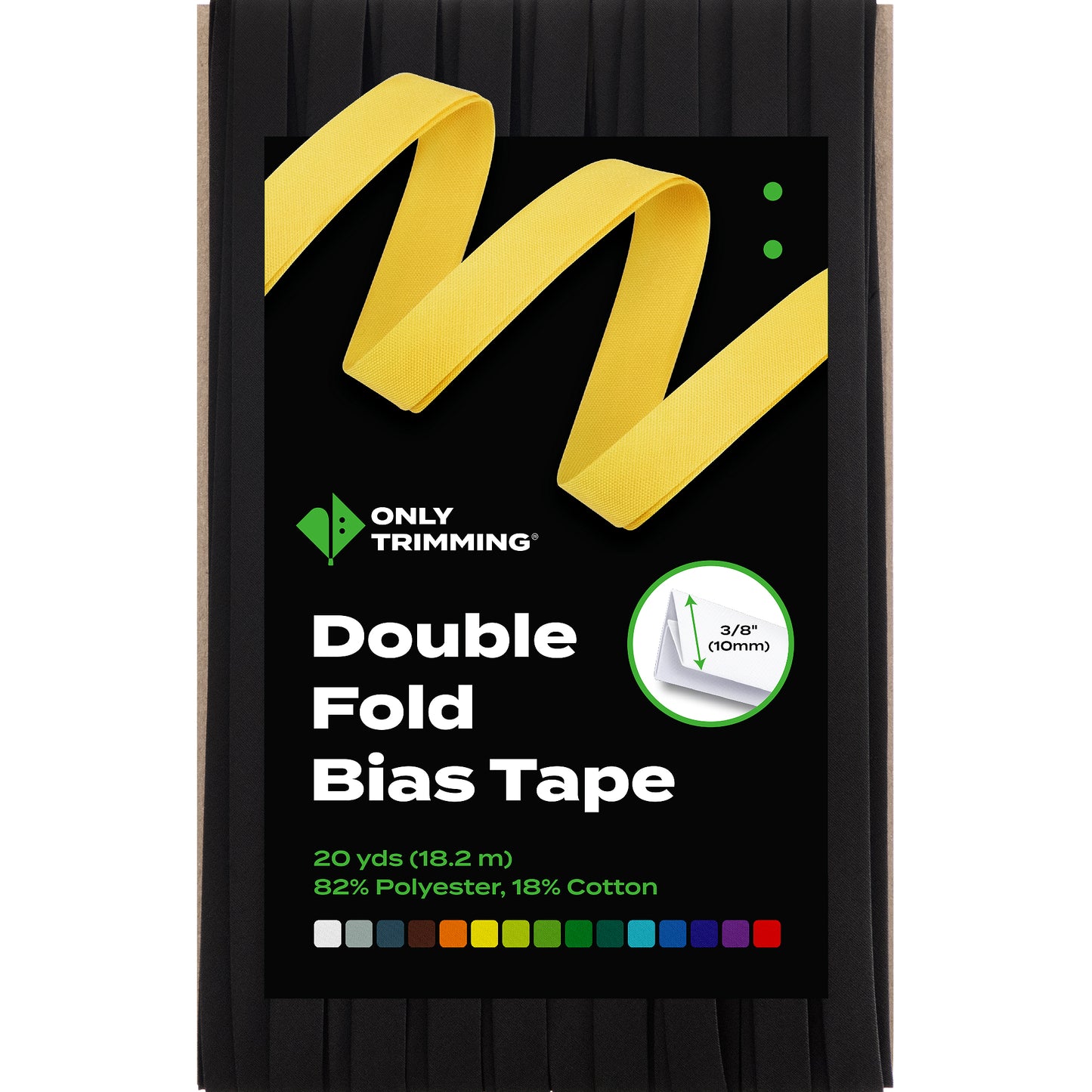 Double Fold Bias Tape Various Colors