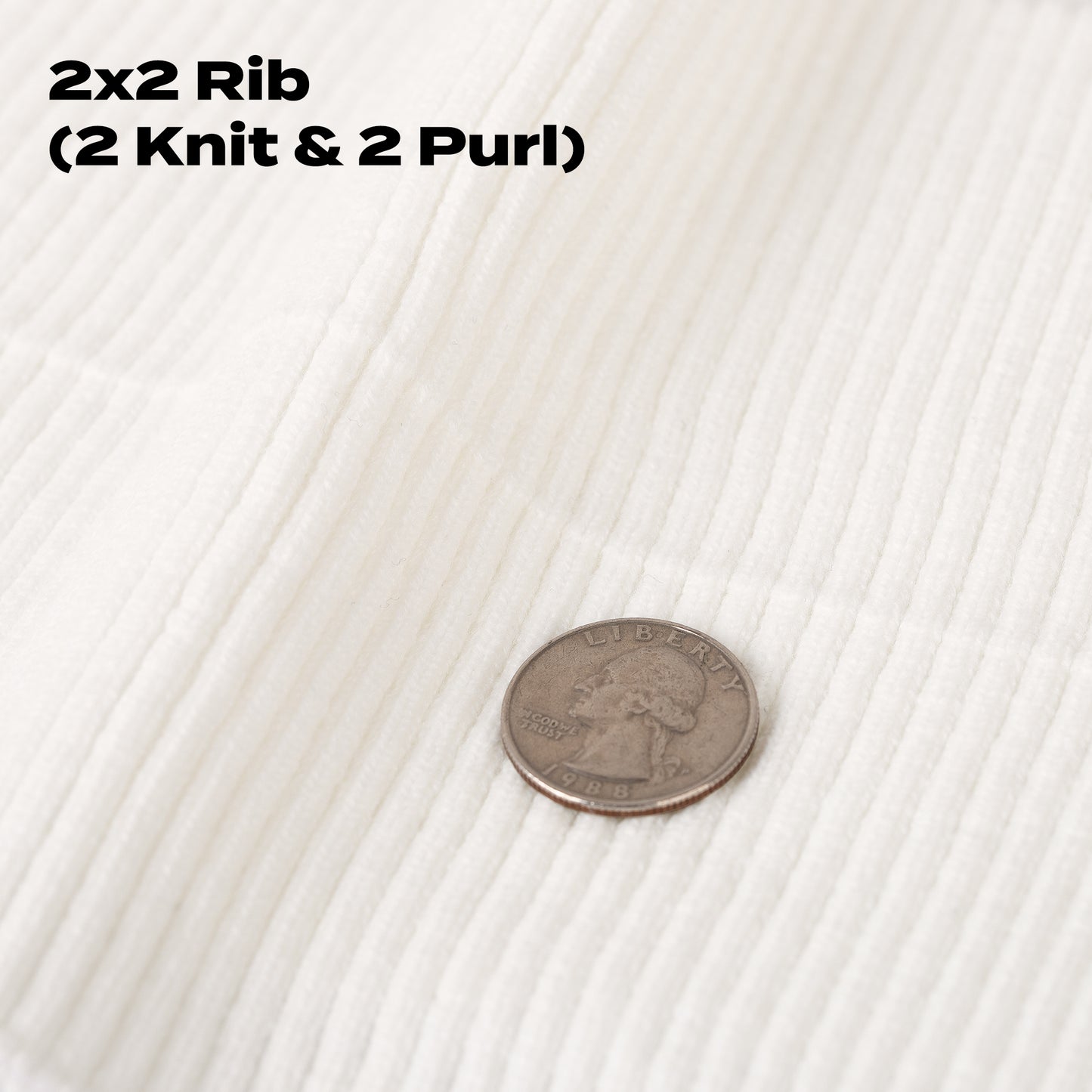 2x2 Acrylic Rib Knit Fabric
