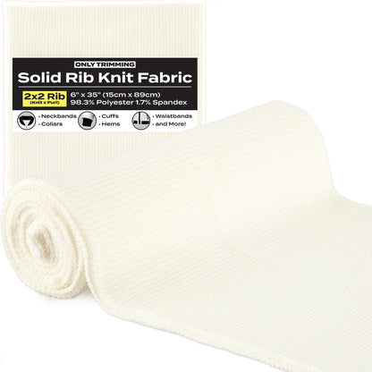 2x2 Solid Rib Knit Fabric Various Colors