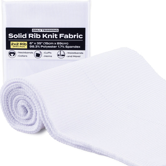 2x2 Solid Rib Knit Fabric Various Colors