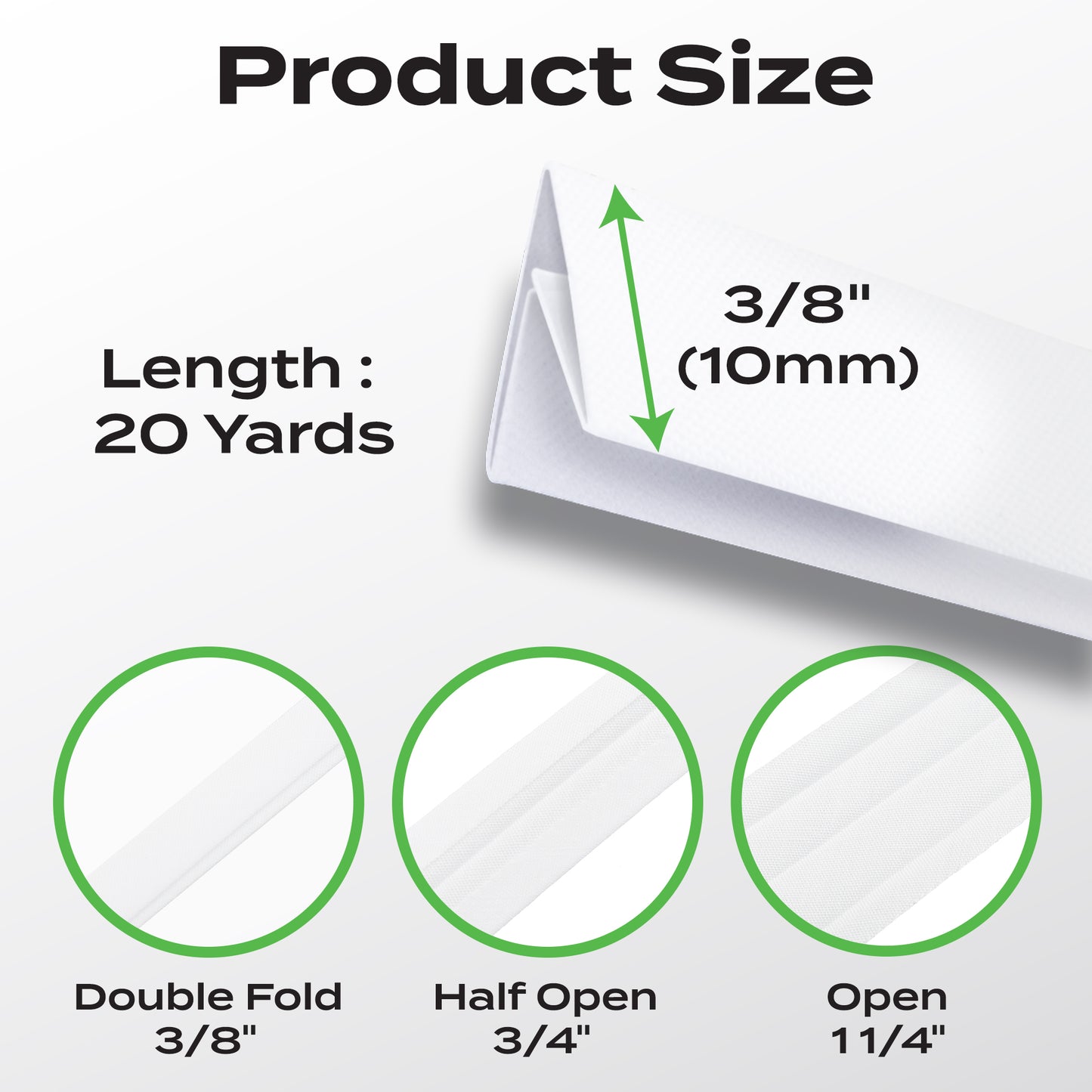 Double Fold Bias Tape Various Colors