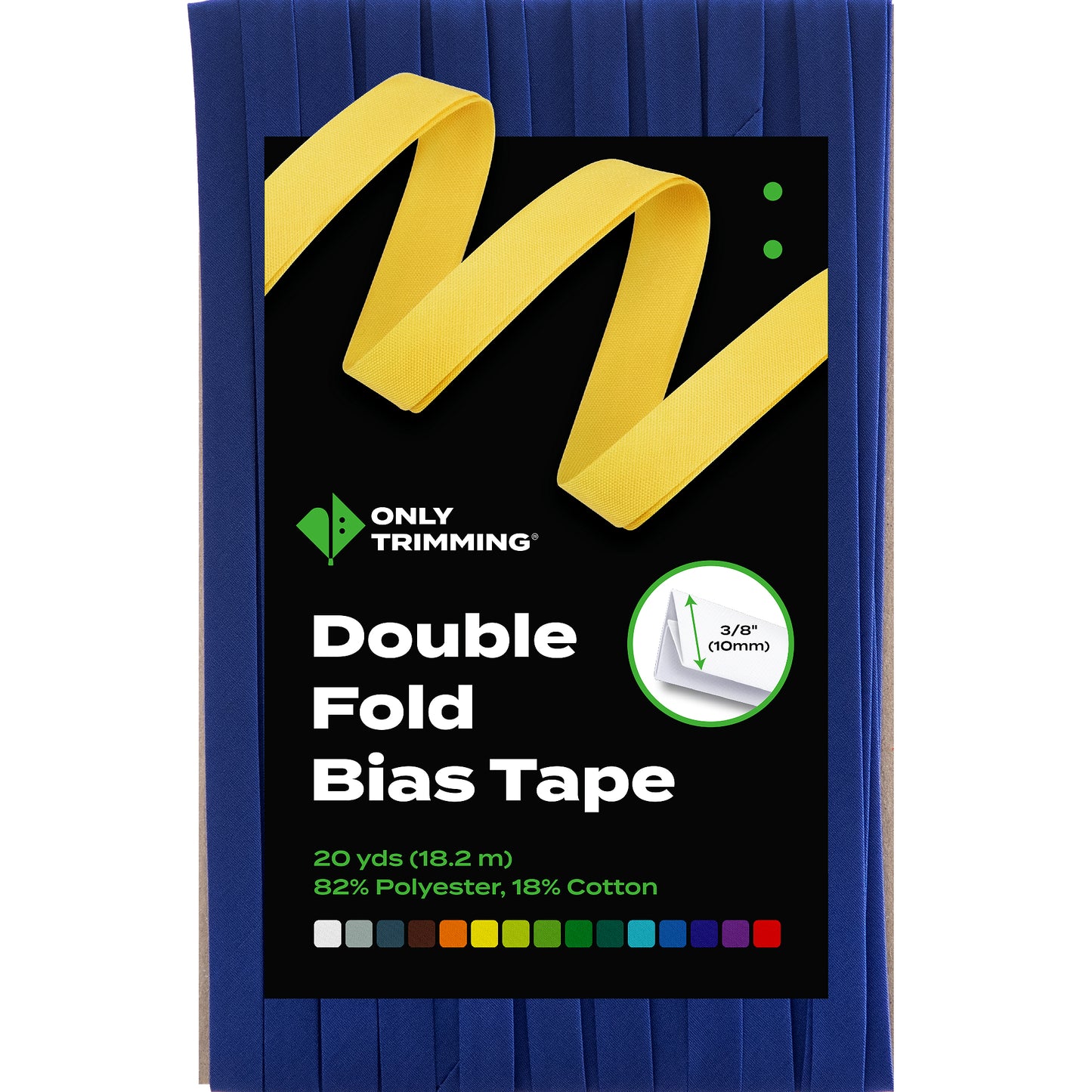 Double Fold Bias Tape Various Colors