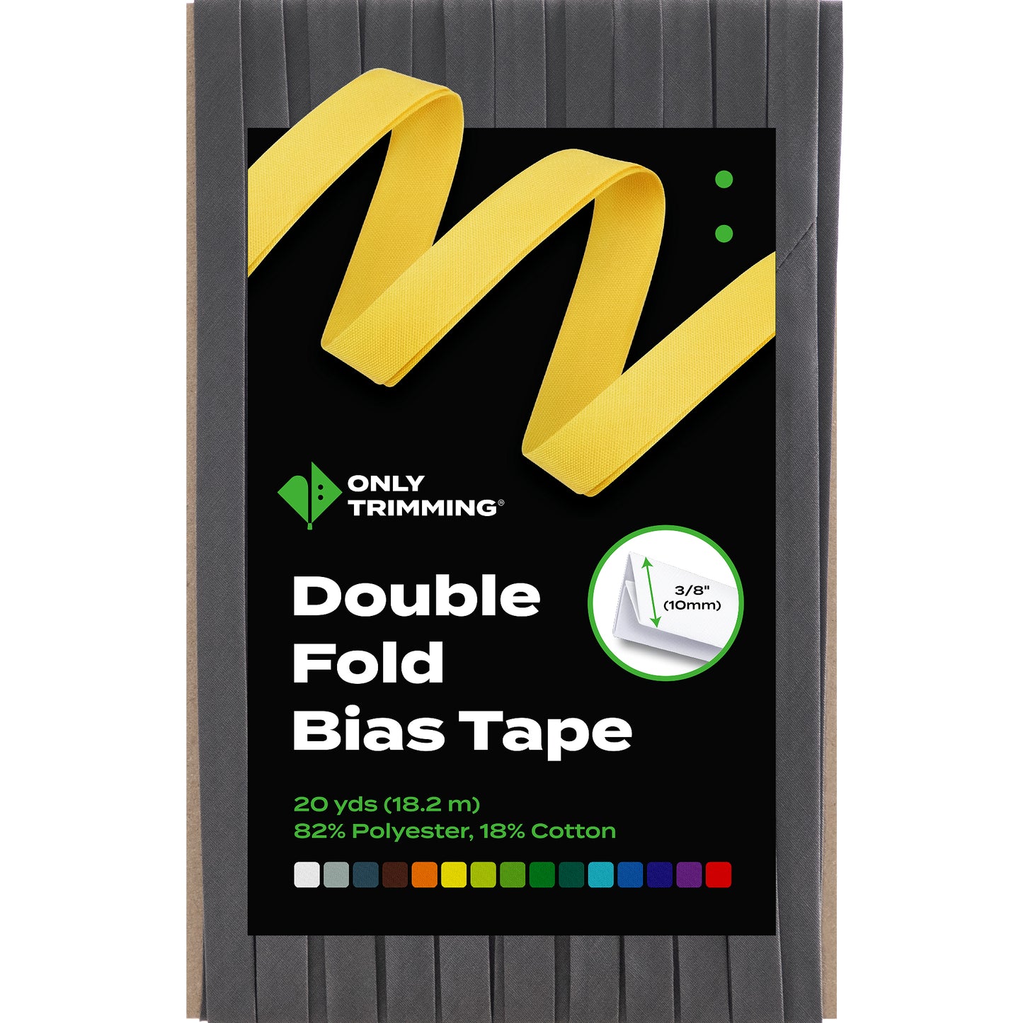 Double Fold Bias Tape Various Colors