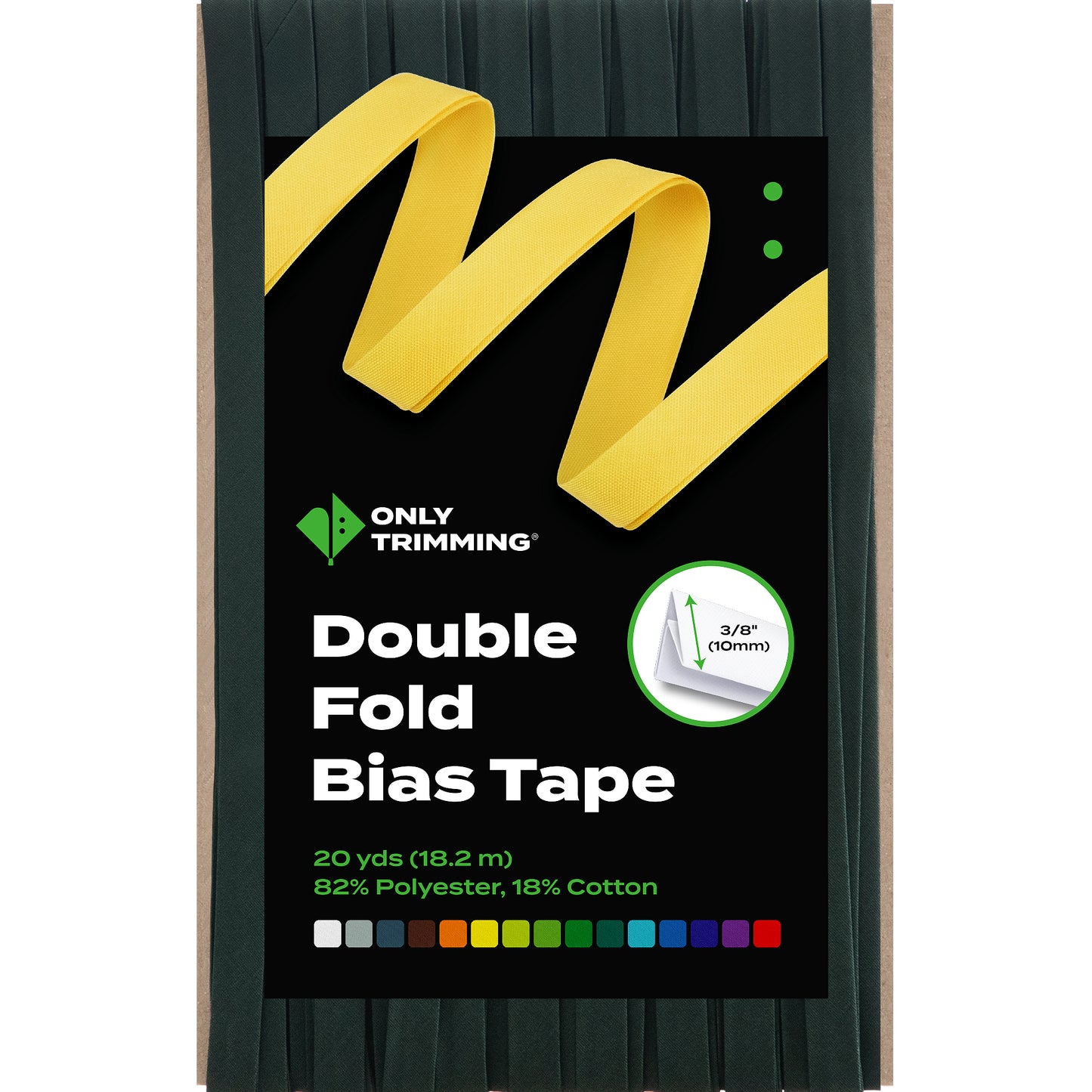Double Fold Bias Tape Various Colors