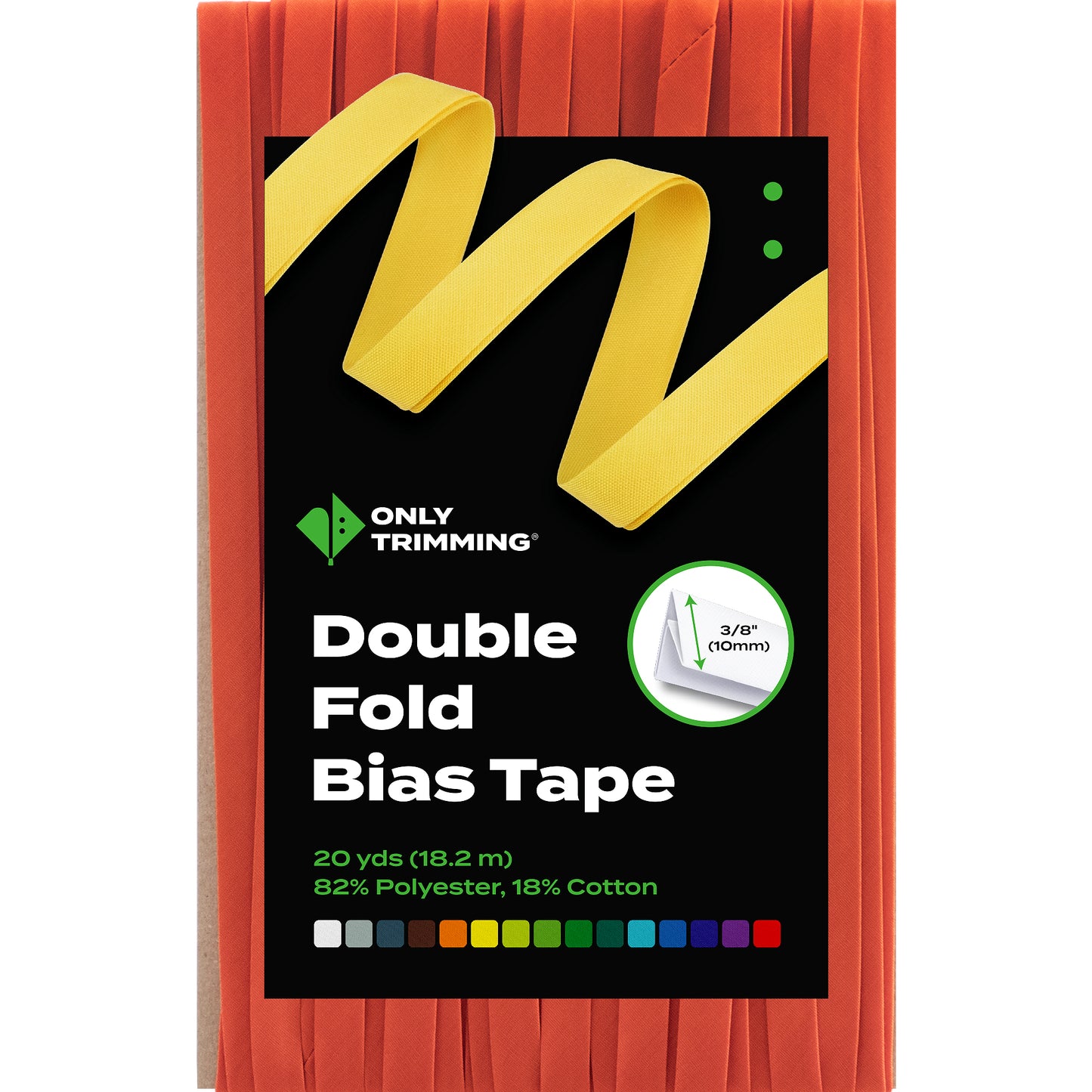 Double Fold Bias Tape Various Colors