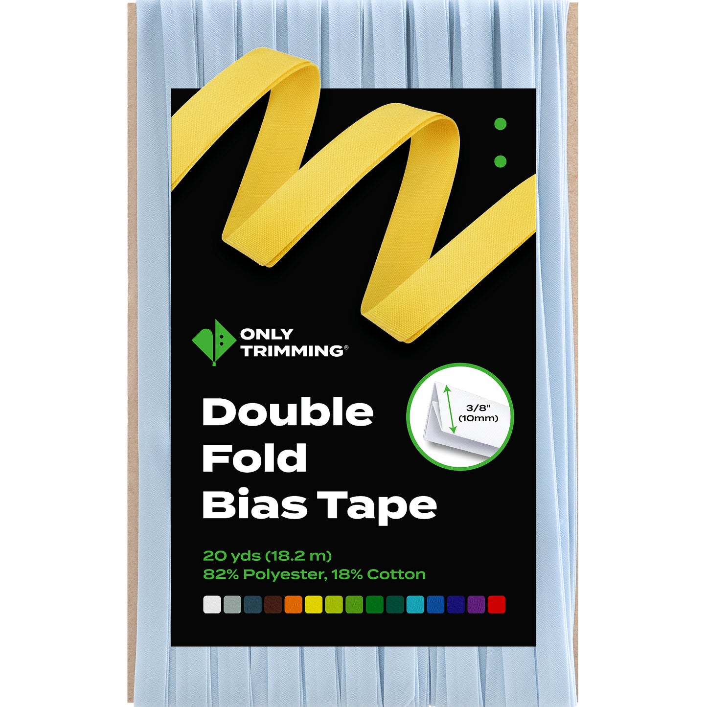 Double Fold Bias Tape Various Colors