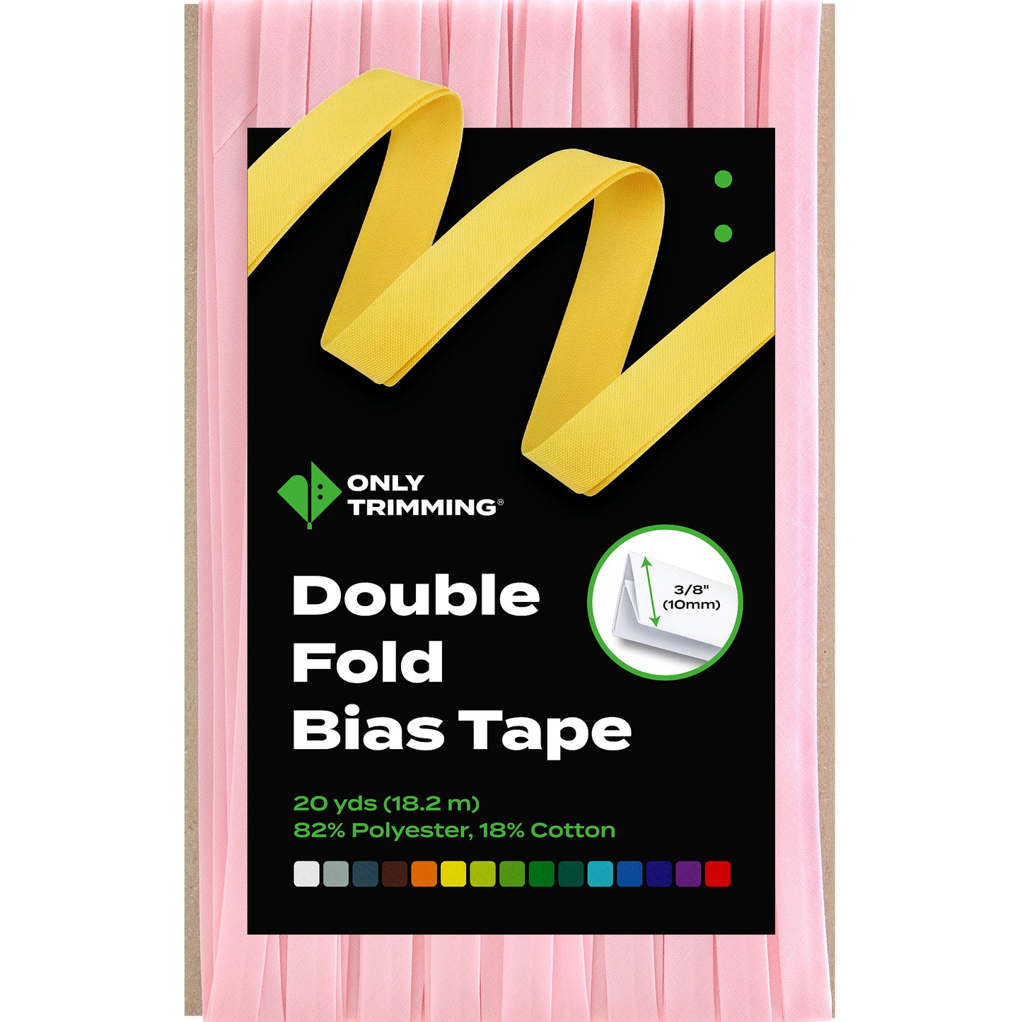 Double Fold Bias Tape Various Colors
