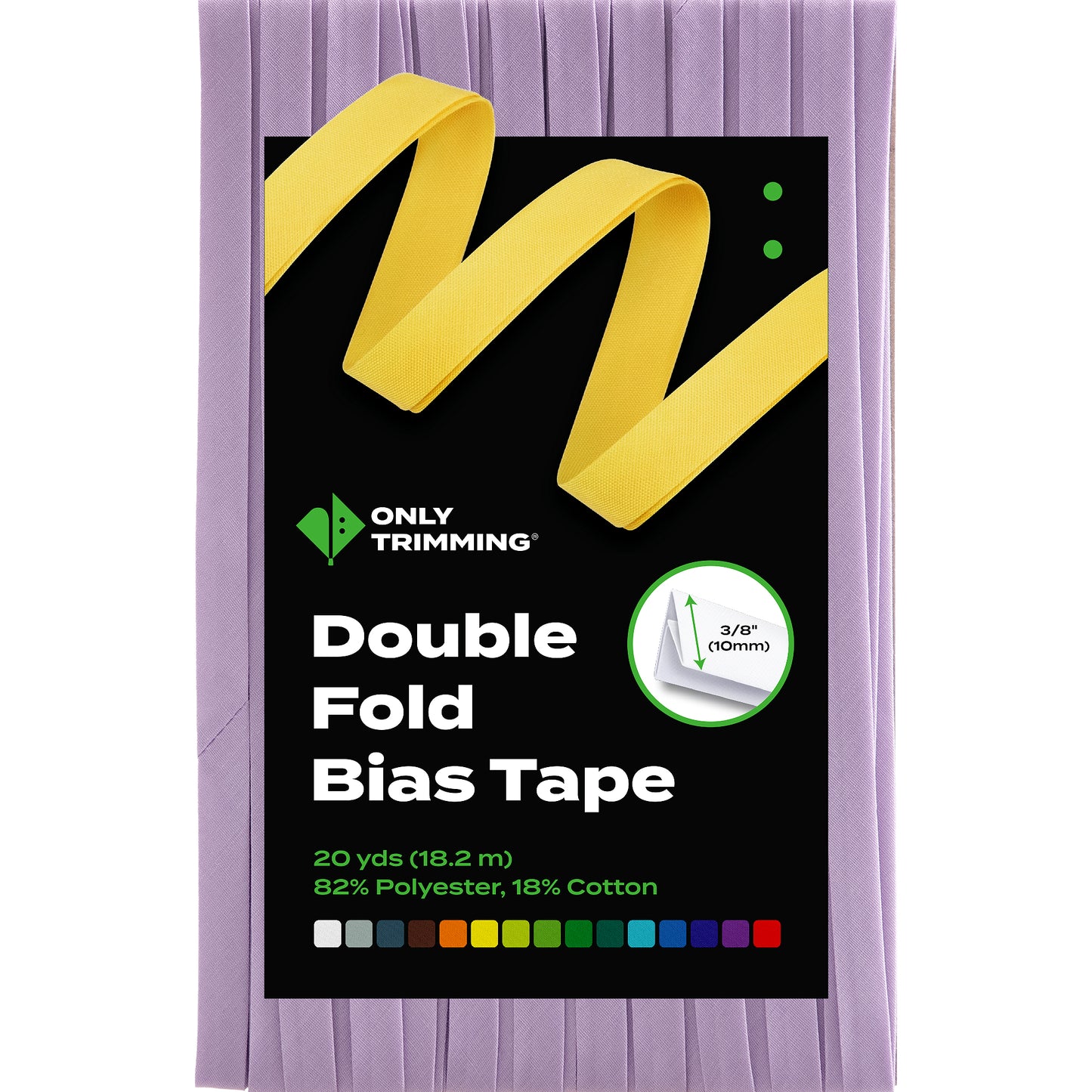 Double Fold Bias Tape Various Colors