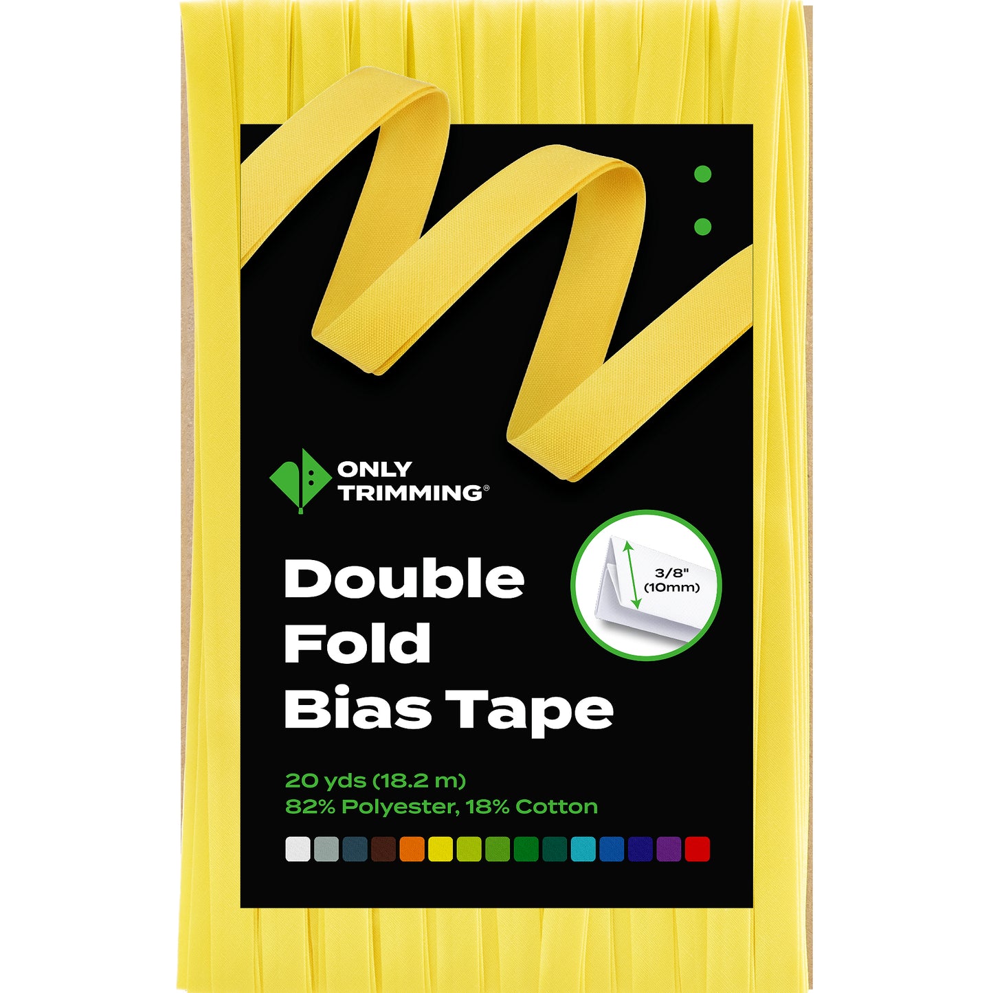 Double Fold Bias Tape Various Colors