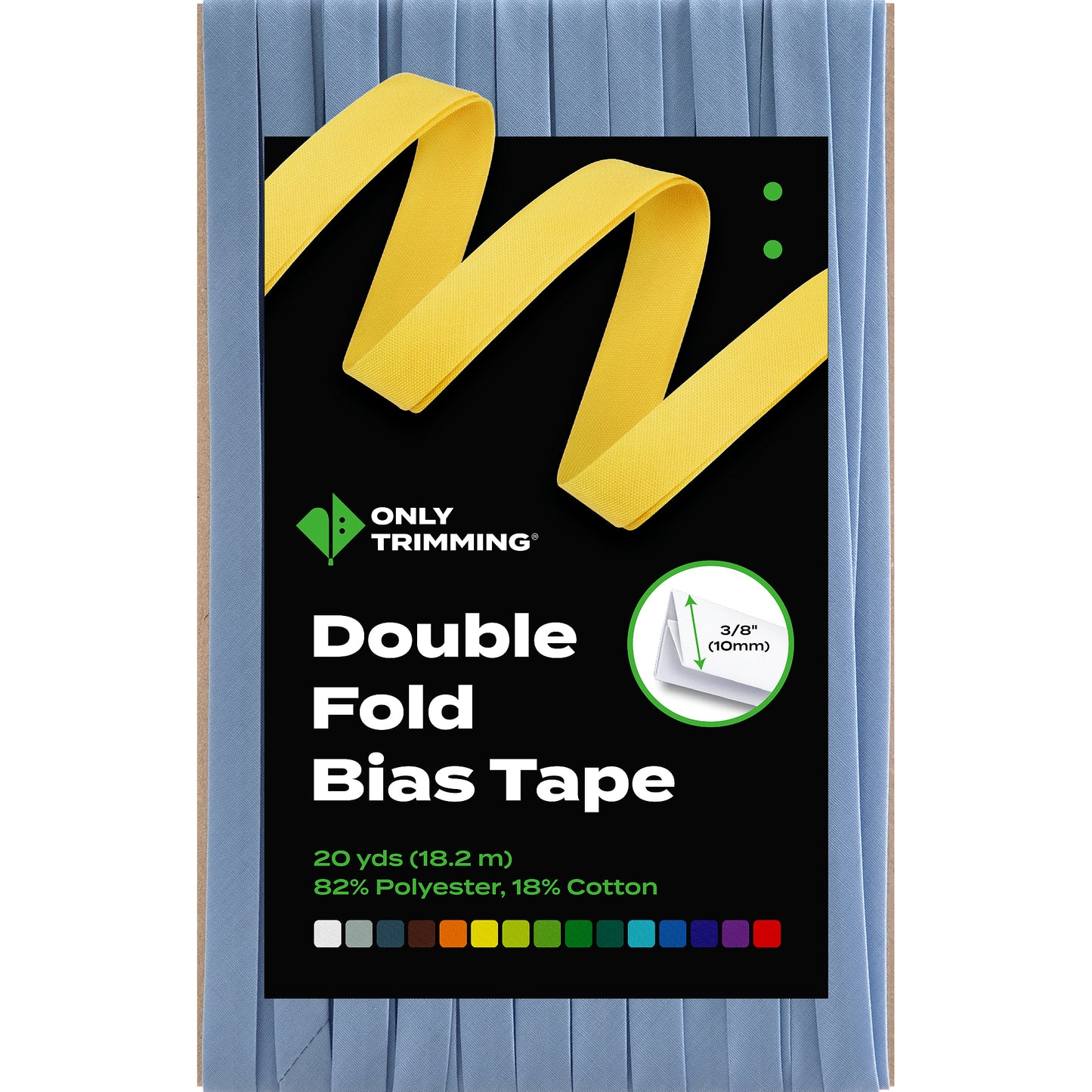 Double Fold Bias Tape Various Colors
