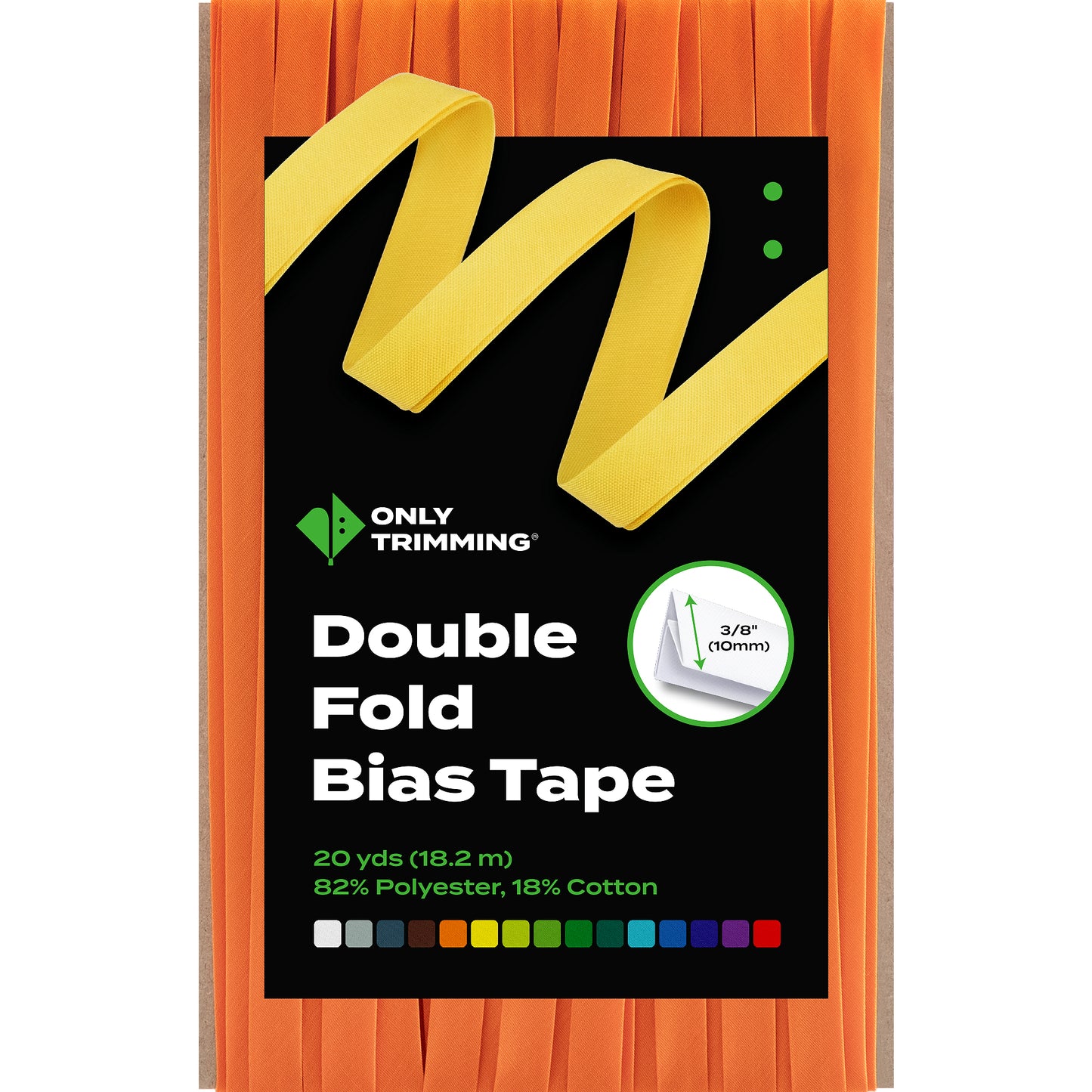 Double Fold Bias Tape Various Colors