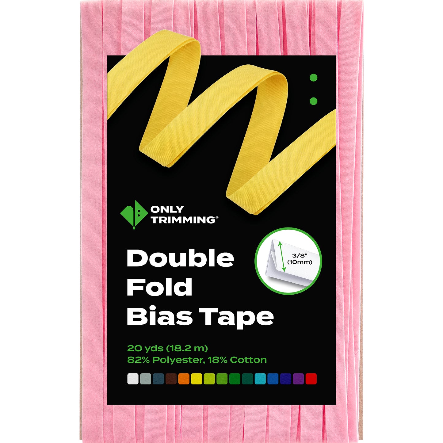 Double Fold Bias Tape Various Colors