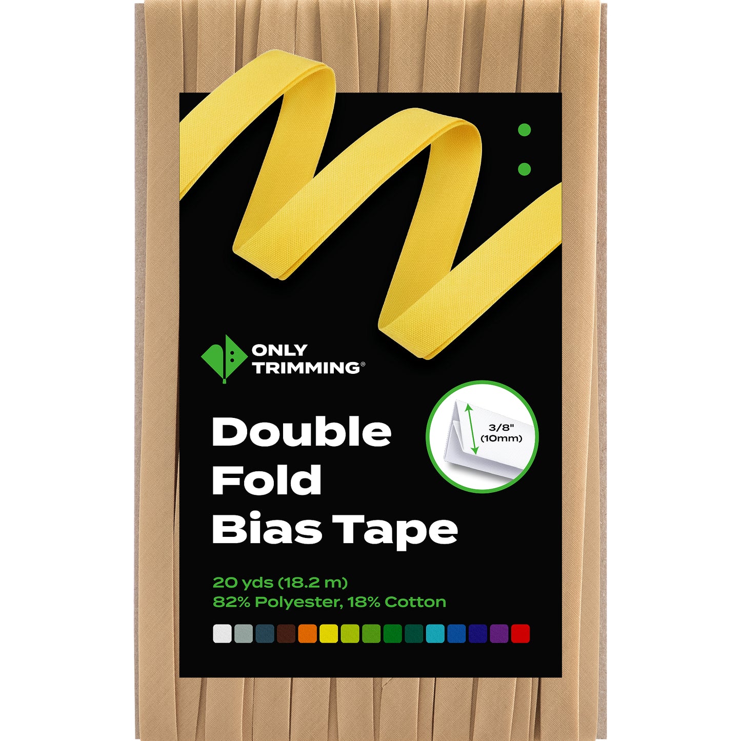 Double Fold Bias Tape Various Colors
