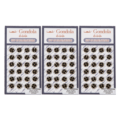 Sew on Snap Buttons Metal Fastener Buttons Various Colors and Sizes