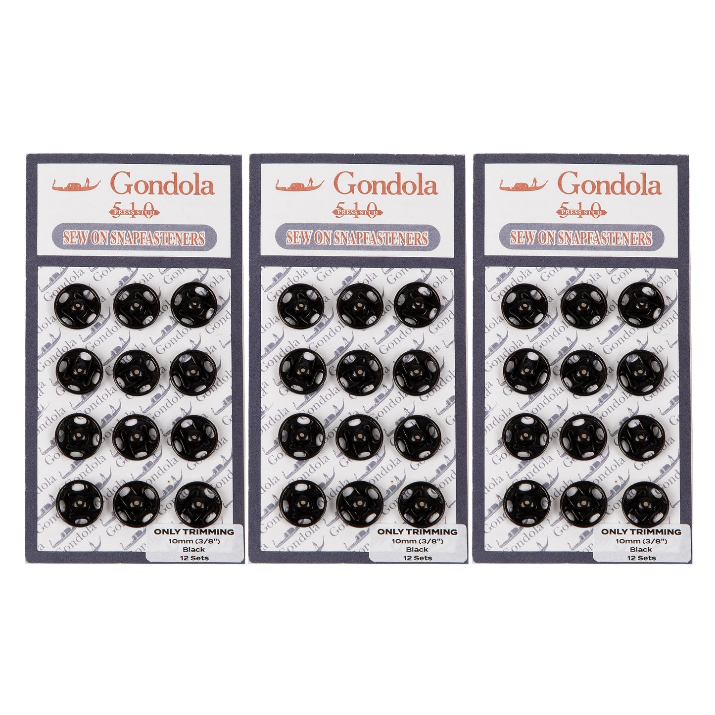 Sew on Snap Buttons Metal Fastener Buttons Various Colors and Sizes