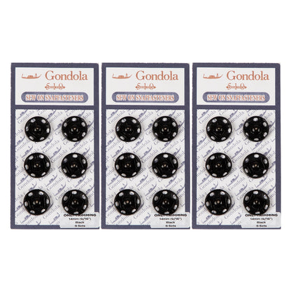 Sew on Snap Buttons Metal Fastener Buttons Various Colors and Sizes