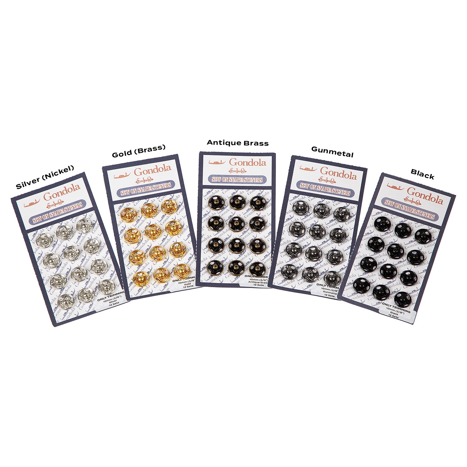 Only Trimming Sew on Snap Buttons Metal Fastener Buttons