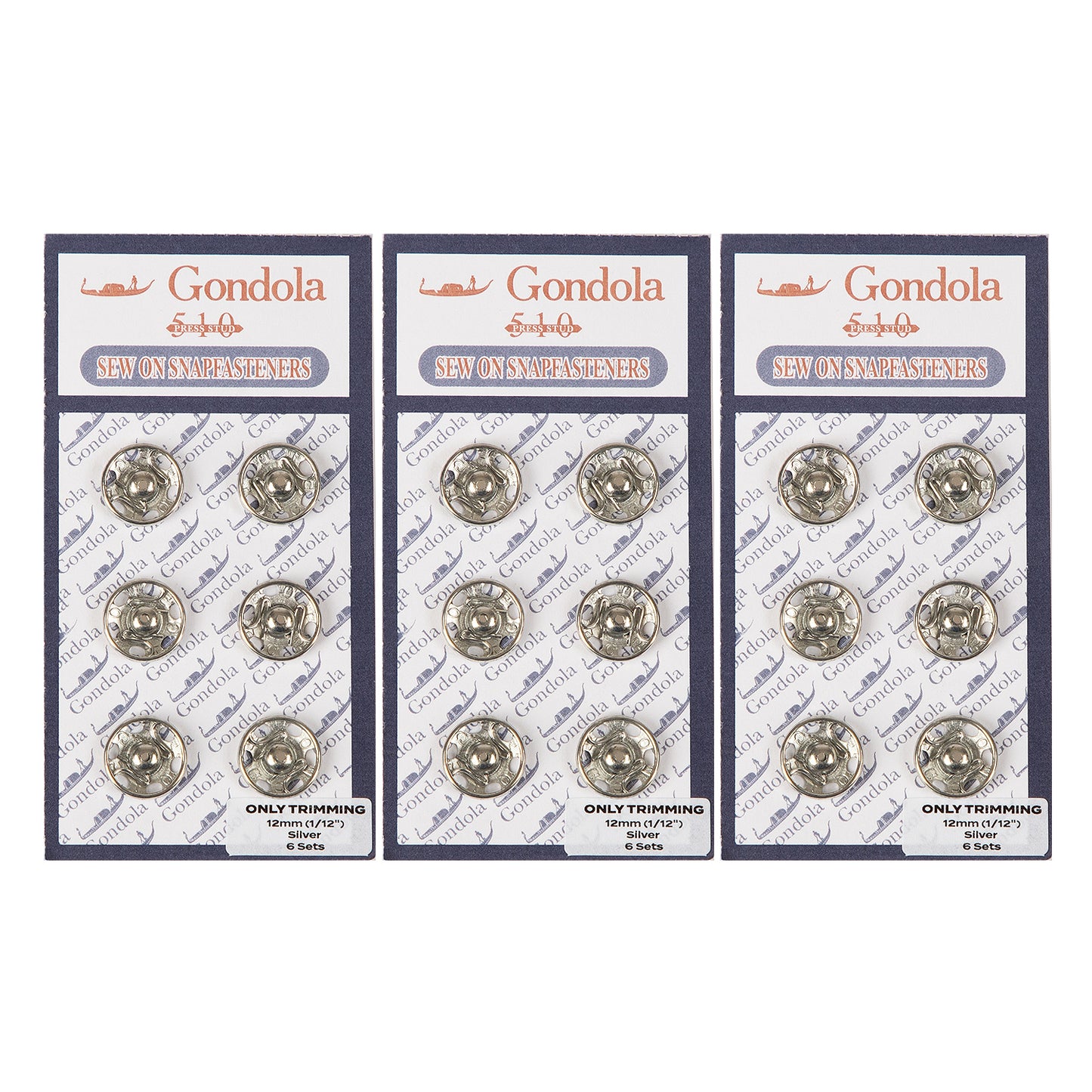 Sew on Snap Buttons Metal Fastener Buttons Various Colors and Sizes