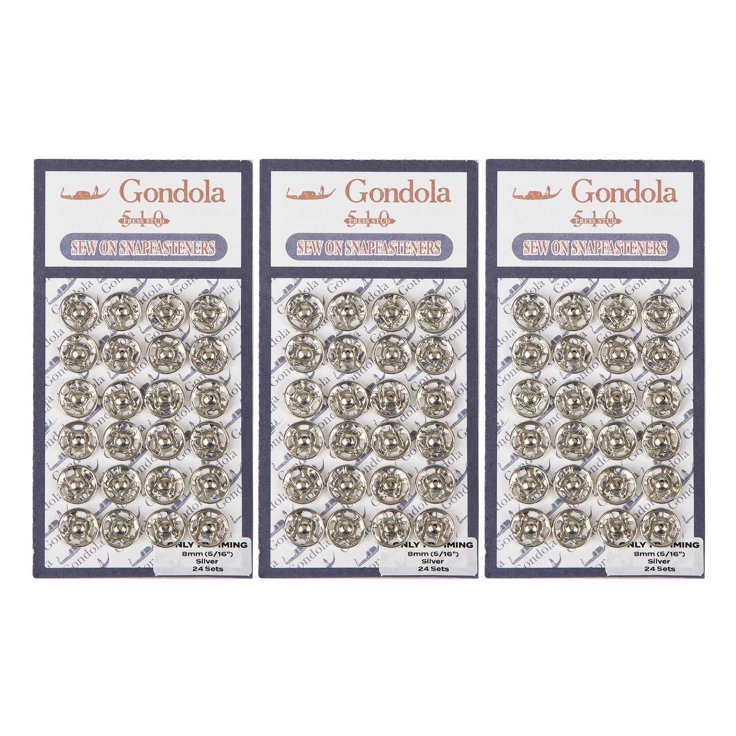 Sew on Snap Buttons Metal Fastener Buttons Various Colors and Sizes