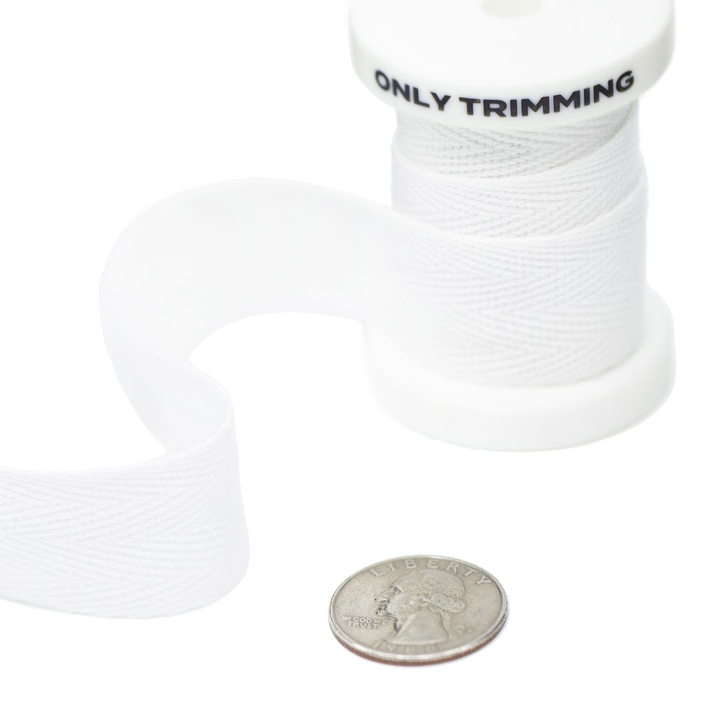 1 Inch Herringbone Cotton Twill Tape Multiple Colors