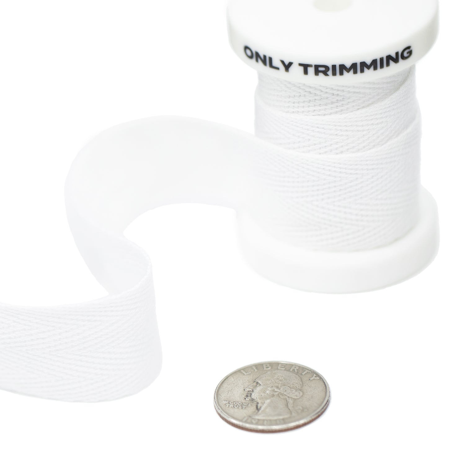 1 Inch Herringbone Cotton Twill Tape Multiple Colors