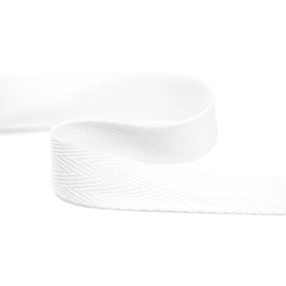 3/4 Inch Herringbone Cotton Twill Tape Multiple Colors