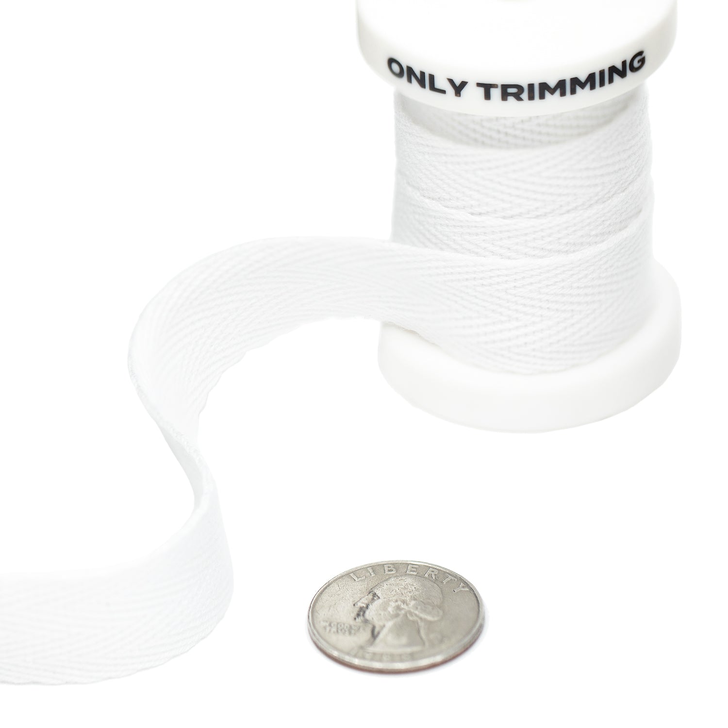 3/4 Inch Herringbone Cotton Twill Tape Multiple Colors