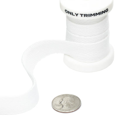 3/4 Inch Herringbone Cotton Twill Tape Multiple Colors